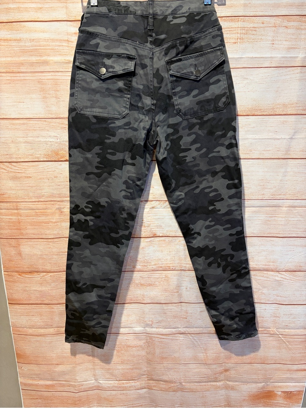 Mossimo Supply Co. Black & Gray Camo Cargo Pants - Picture 3 of 3